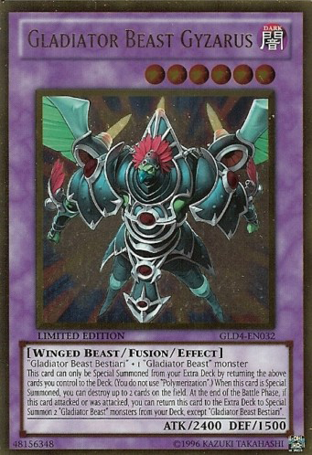 Gladiator Beast Gyzarus [GLD4-EN032] Gold Rare Yu-Gi-Oh!