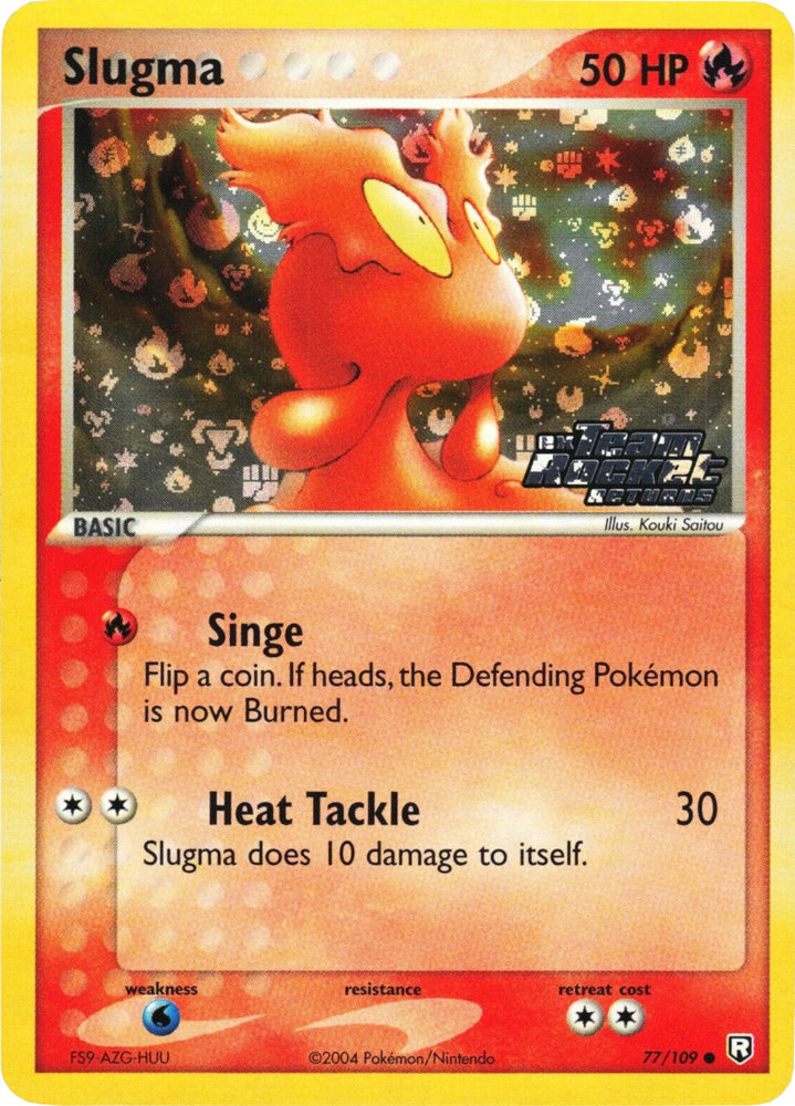 Slugma (77/109) (Stamped) [EX: Team Rocket Returns] Pokémon