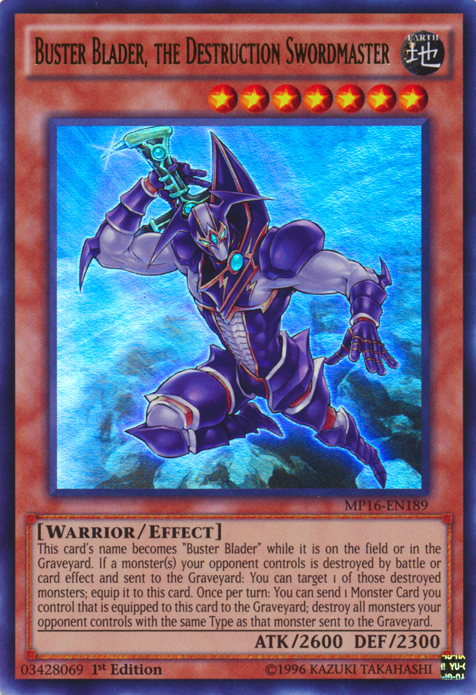 Buster Blader, the Destruction Swordmaster [MP16-EN189] Ultra Rare Yu-Gi-Oh!