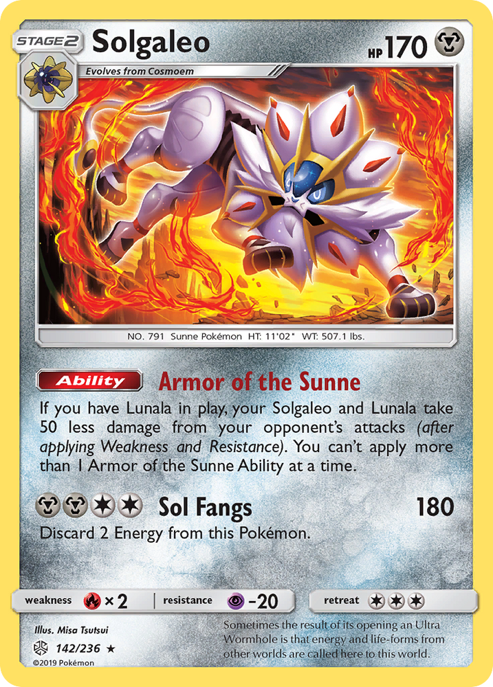 Solgaleo (142/236) [Sun & Moon: Cosmic Eclipse] Pokémon