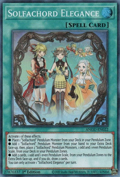 Solfachord Elegance (Super Rare) [ANGU-EN022] Super Rare Yu-Gi-Oh!