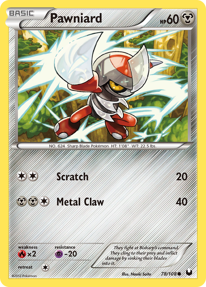 Pawniard (78/108) [Black & White: Dark Explorers] Pokémon