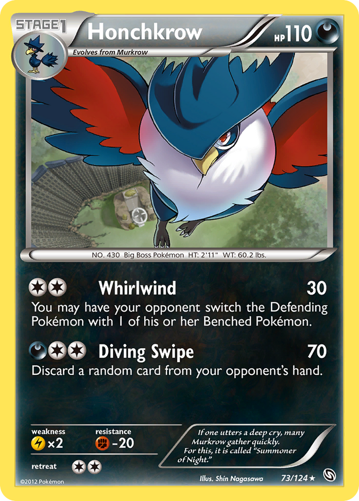 Honchkrow (73/124) [Black & White: Dragons Exalted] Pokémon