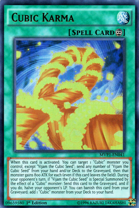 Cubic Karma [MVP1-EN041] Ultra Rare Yu-Gi-Oh!