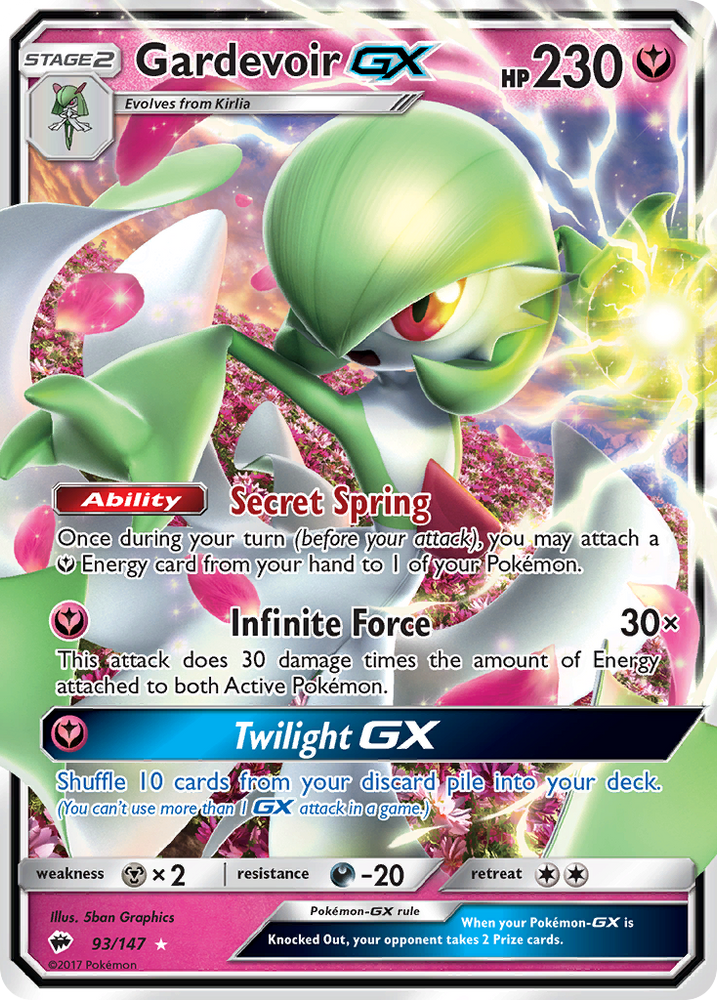 Gardevoir GX (93/147) [Sun & Moon: Burning Shadows] Pokémon