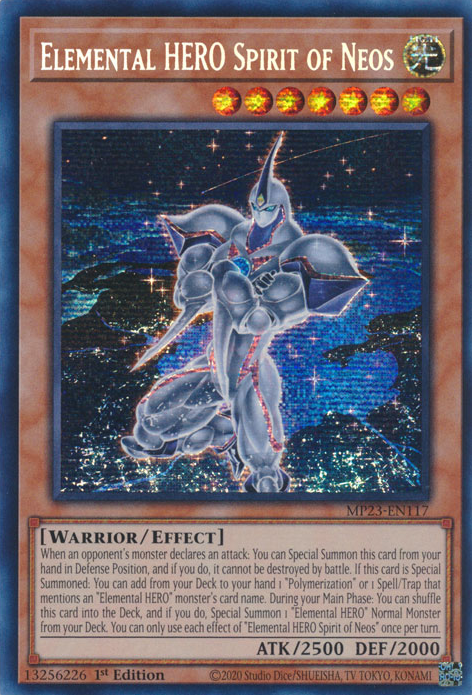 Elemental HERO Spirit of Neos [MP23-EN117] Prismatic Secret Rare Yu-Gi-Oh!