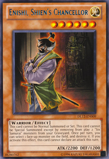 Enishi, Shien's Chancellor (Blue) [DL12-EN009] Rare Yu-Gi-Oh!
