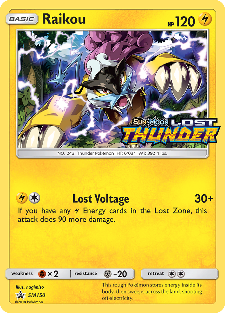 Raikou (SM150) [Sun & Moon: Black Star Promos] Pokémon