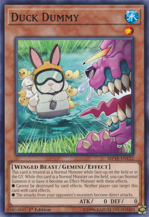 Duck Dummy [MP18-EN122] Common Yu-Gi-Oh!