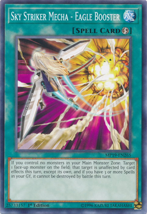Sky Striker Mecha - Eagle Booster [MP19-EN265] Common Yu-Gi-Oh!
