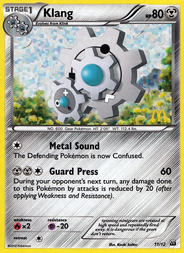 Klang (11/12) [McDonald's Promos: 2012 Collection] Pokémon