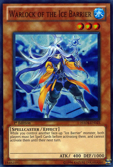 Warlock of the Ice Barrier [HA04-EN023] Super Rare Yu-Gi-Oh!