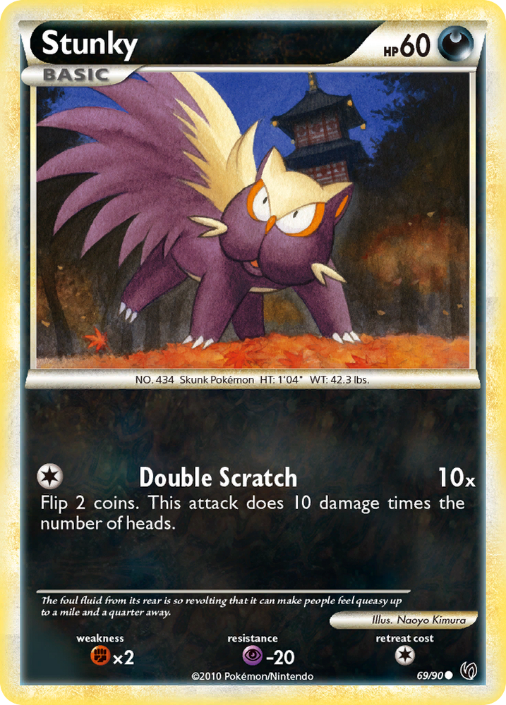 Stunky (69/90) [HeartGold & SoulSilver: Undaunted] Pokémon