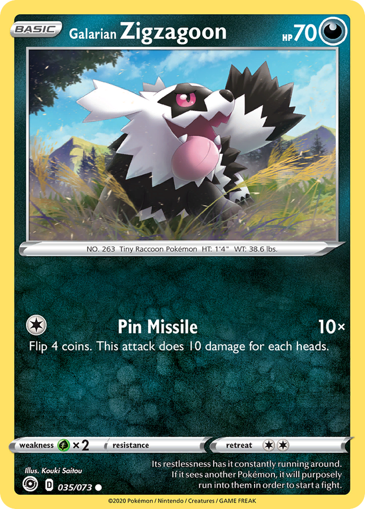 Galarian Zigzagoon (035/073) [Sword & Shield: Champion's Path] Pokémon