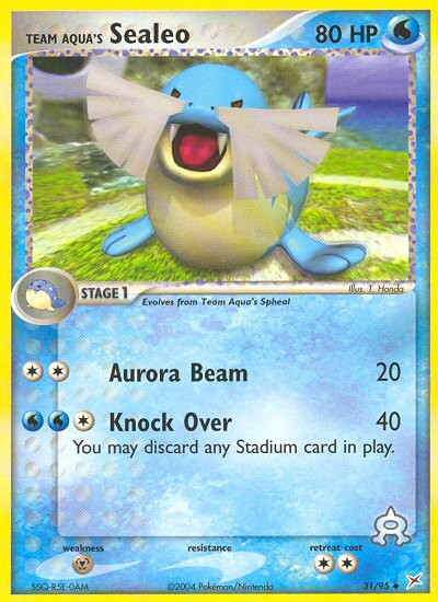Team Aqua's Sealeo (31/95) [EX: Team Magma vs Team Aqua] Pokémon