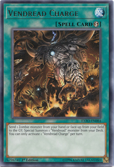 Vendread Charge [EXFO-EN084] Rare Yu-Gi-Oh!
