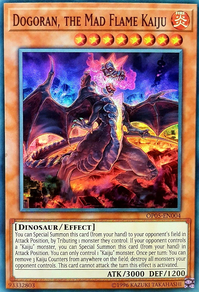 Dogoran, the Mad Flame Kaiju [OP05-EN004] Super Rare Yu-Gi-Oh!