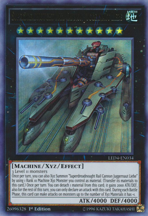 Superdreadnought Rail Cannon Juggernaut Liebe [LED4-EN034] Ultra Rare Yu-Gi-Oh!