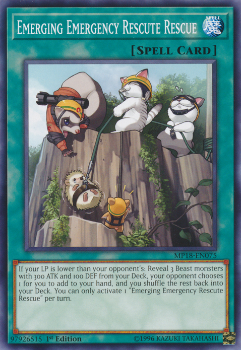 Emerging Emergency Rescute Rescue [MP18-EN075] Common Yu-Gi-Oh!