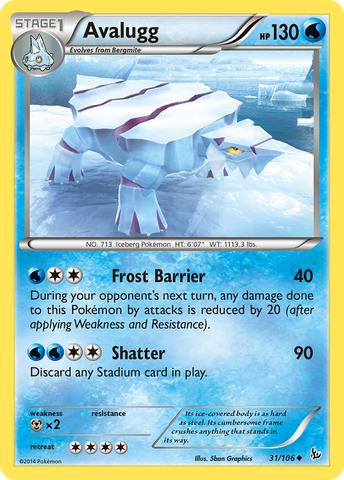 Avalugg (31/106) [XY: Flashfire] Pokémon