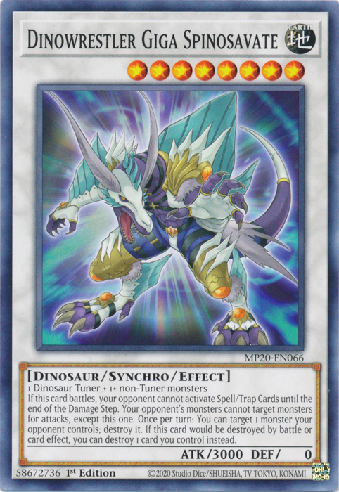 Dinowrestler Giga Spinosavate [MP20-EN066] Common Yu-Gi-Oh!
