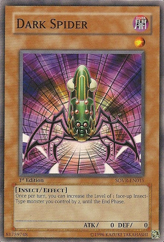 Dark Spider [SOVR-EN015] Common - Yugioh Cards For Your TCG Needs! Yu-Gi-Oh!