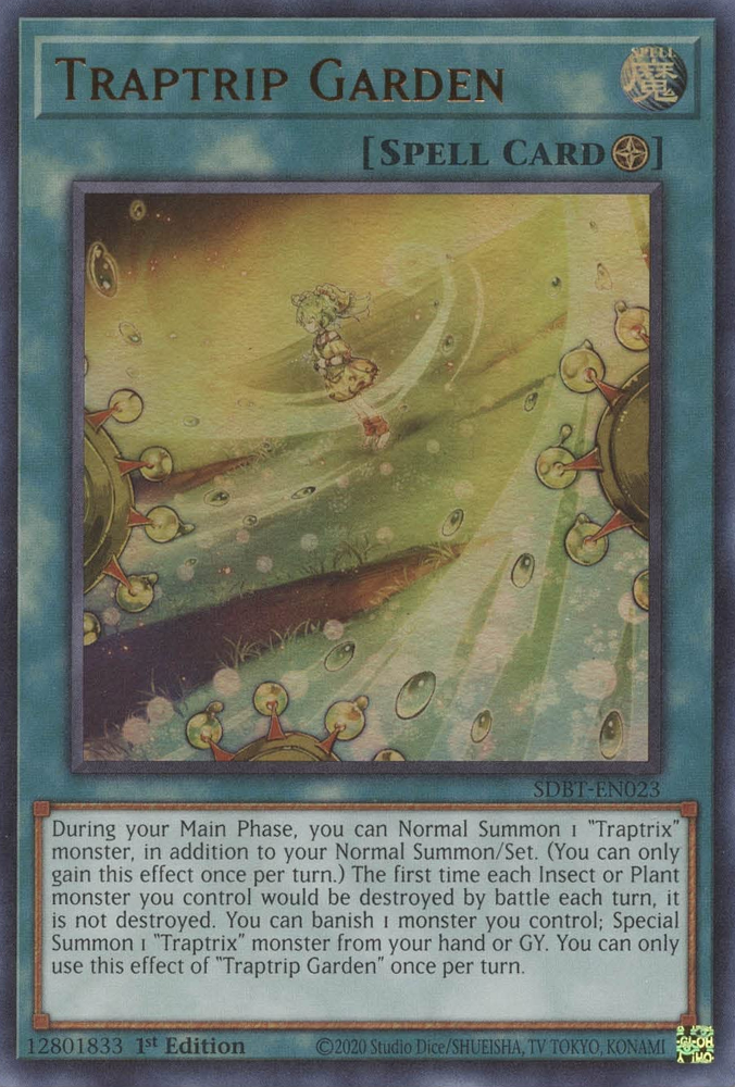 Traptrip Garden [SDBT-EN023] Ultra Rare Yu-Gi-Oh!