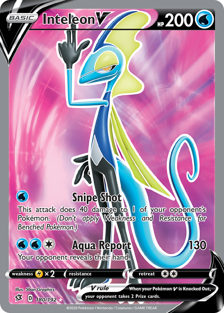 Inteleon V (180/192) [Sword & Shield: Rebel Clash] Pokémon