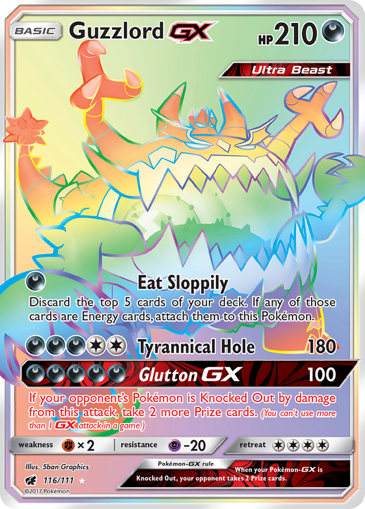 Guzzlord GX (116/111) [Sun & Moon: Crimson Invasion] Pokémon