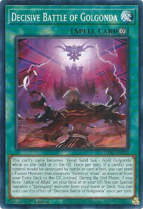 Decisive Battle of Golgonda [DABL-EN054] Common Yu-Gi-Oh!