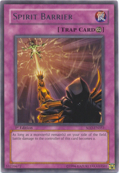 Spirit Barrier [SOD-EN051] Rare Yu-Gi-Oh!