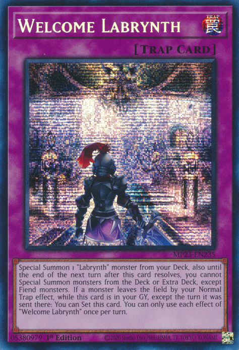 Welcome Labrynth [MP23-EN235] Prismatic Secret Rare Yu-Gi-Oh!