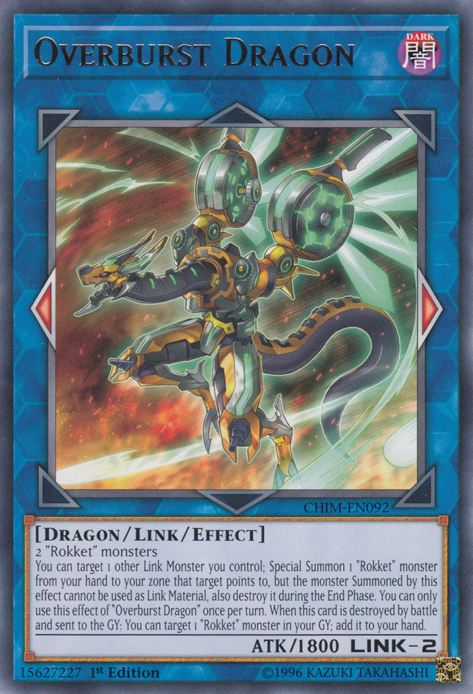 Overburst Dragon [CHIM-EN092] Rare Yu-Gi-Oh!