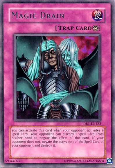 Magic Drain [DB1-EN185] Rare Yu-Gi-Oh!