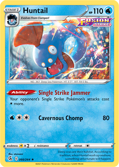 Huntail (066/264) [Sword & Shield: Fusion Strike] Pokémon