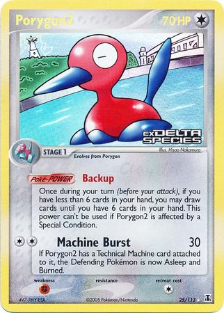 Porygon2 (25/113) (Stamped) [EX: Delta Species] Pokémon