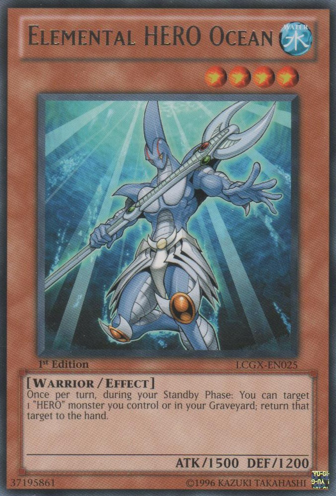 Elemental HERO Ocean [LCGX-EN025] Rare - Yugioh Cards For Your TCG Needs!