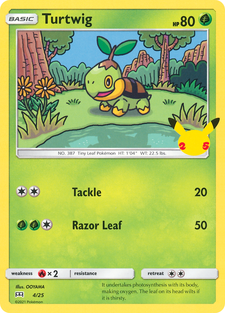 Turtwig (4/25) [McDonald's 25th Anniversary] Pokémon