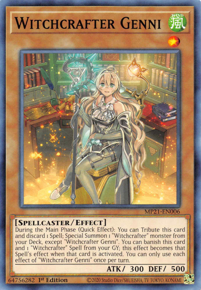 Witchcrafter Genni [MP21-EN006] Common Yu-Gi-Oh!