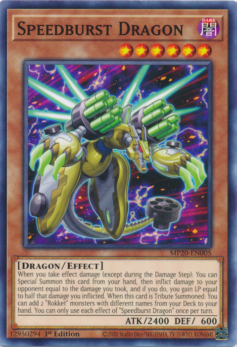 Speedburst Dragon [MP20-EN005] Common Yu-Gi-Oh!