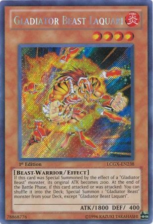 Gladiator Beast Laquari [LCGX-EN238] Secret Rare Yu-Gi-Oh!