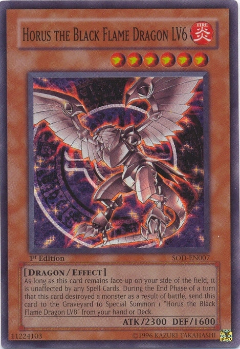 Horus the Black Flame Dragon LV6 [SOD-EN007] Super Rare Yu-Gi-Oh!