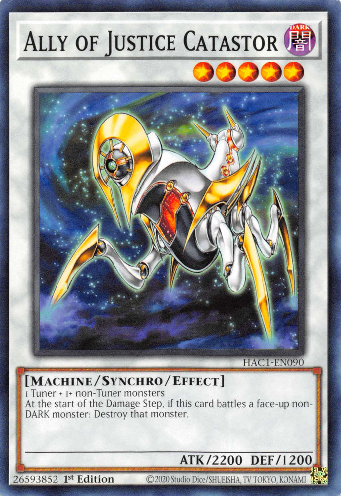 Ally of Justice Catastor [HAC1-EN090] Common Yu-Gi-Oh!