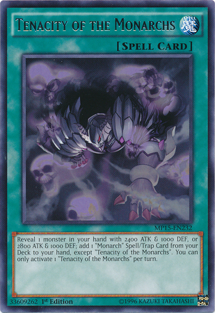Tenacity of the Monarchs [MP15-EN232] Rare Yu-Gi-Oh!