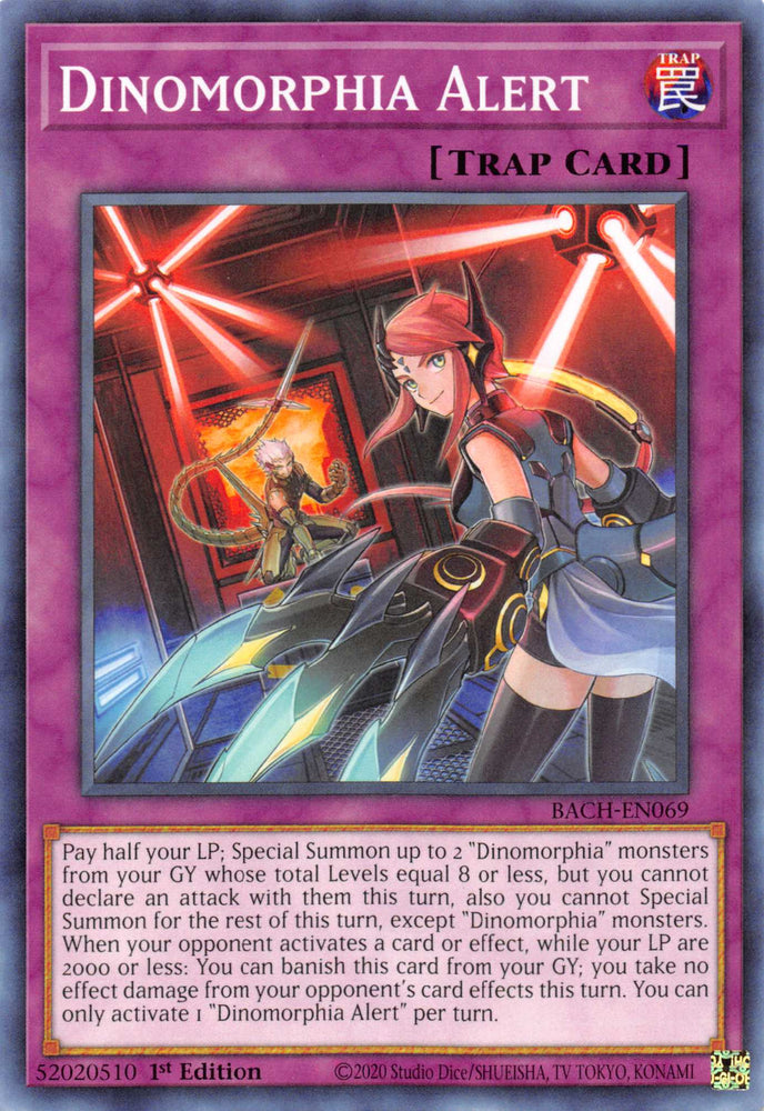 Dinomorphia Alert [BACH-EN069] Common Yu-Gi-Oh!
