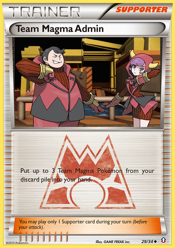 Team Magma Admin (29/34) [XY: Double Crisis] Pokémon