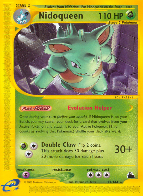 Nidoqueen (22/144) [Skyridge] Pokémon