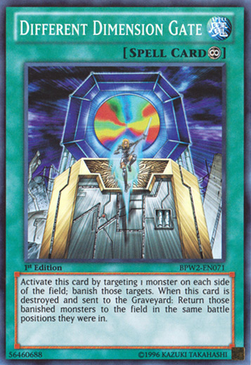 Different Dimension Gate [BPW2-EN071] Super Rare Yu-Gi-Oh!