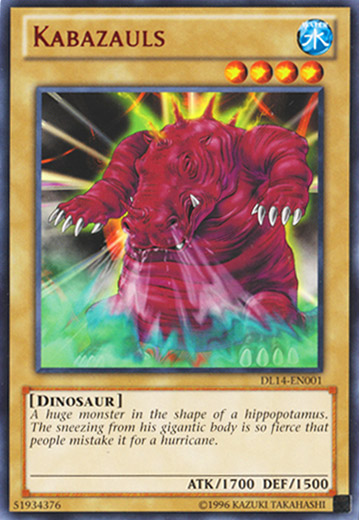 Kabazauls (Red) [DL14-EN001] Rare Yu-Gi-Oh!