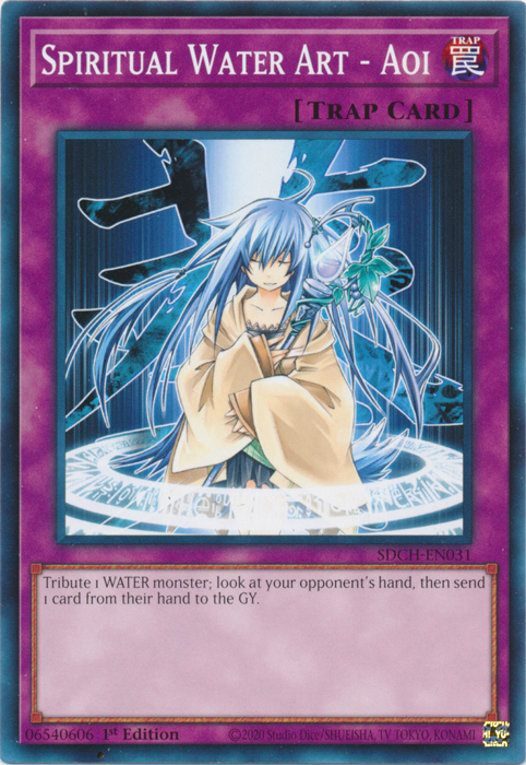 Spiritual Water Art - Aoi [SDCH-EN031] Common Yu-Gi-Oh!